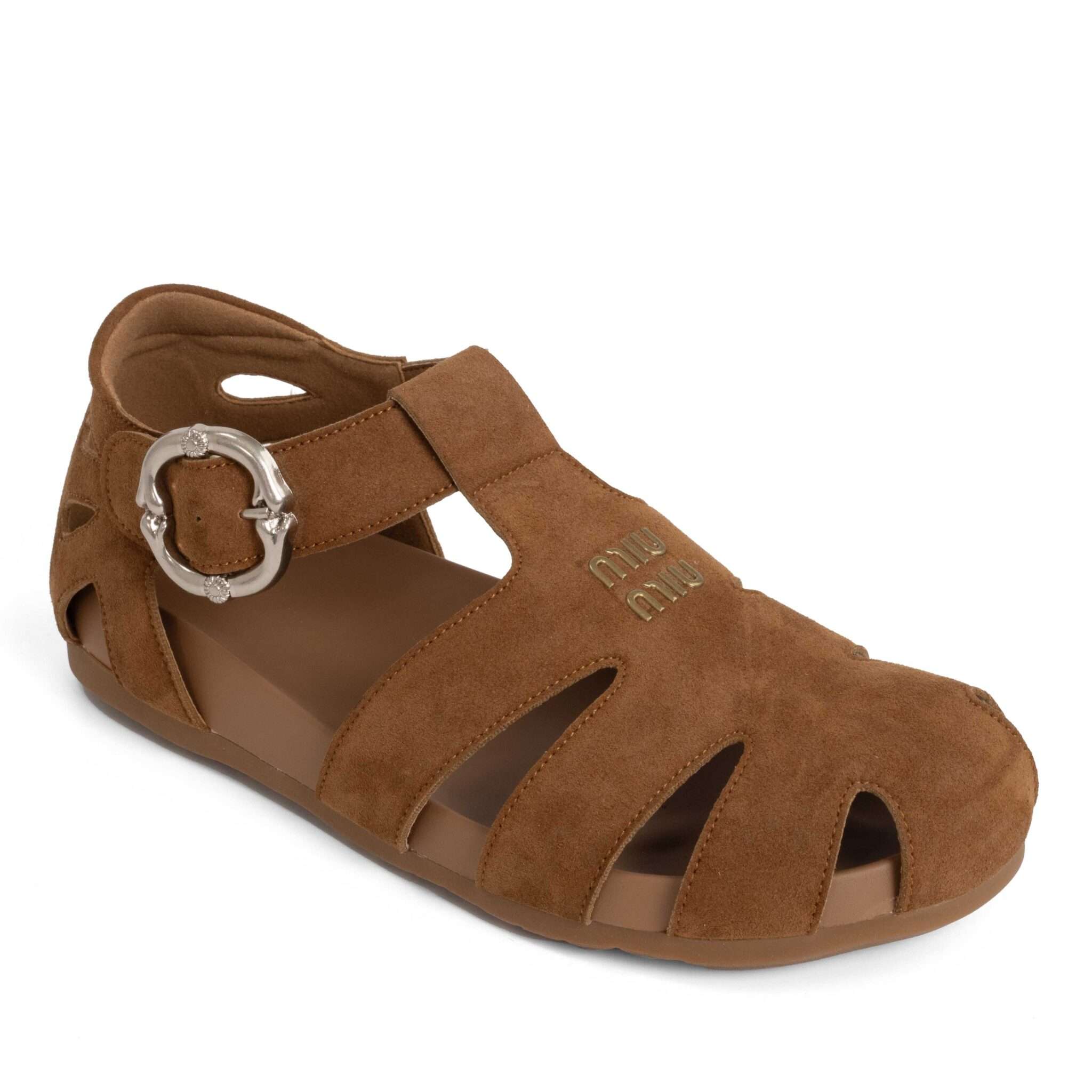 NEW Release Women sandals with brown cow suede