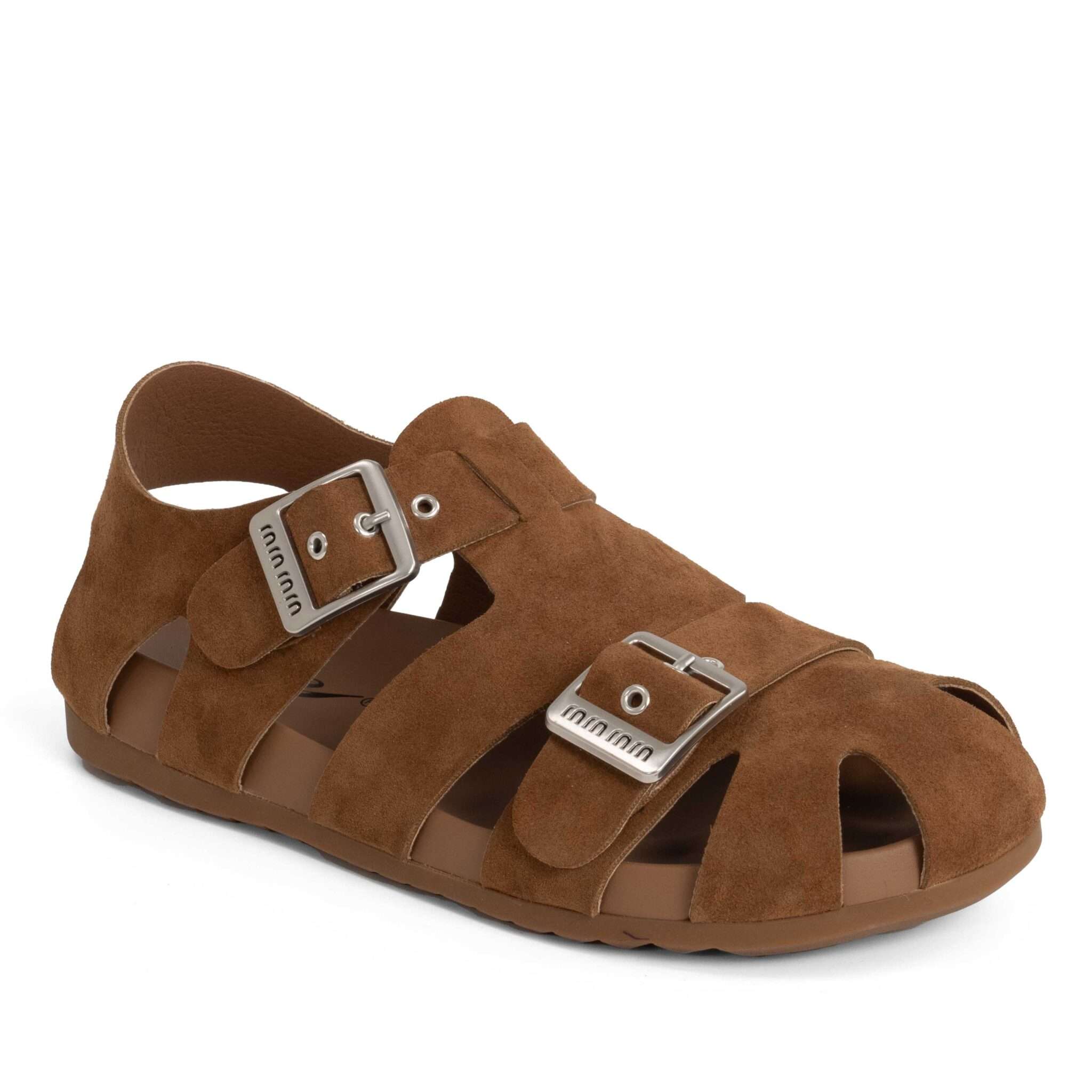 NEW Release Women sandals with brown cow suede