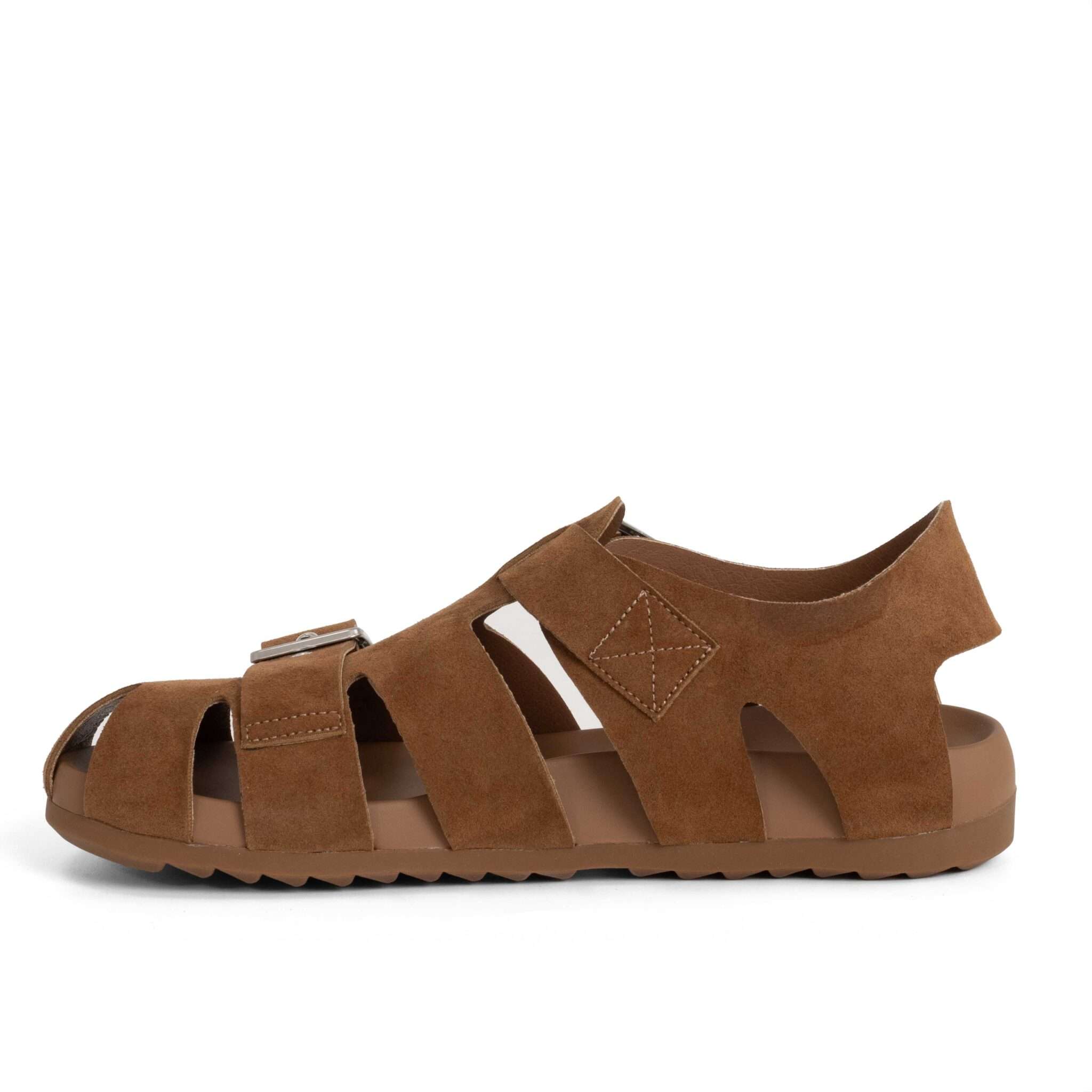 NEW Release Women sandals with brown cow suede