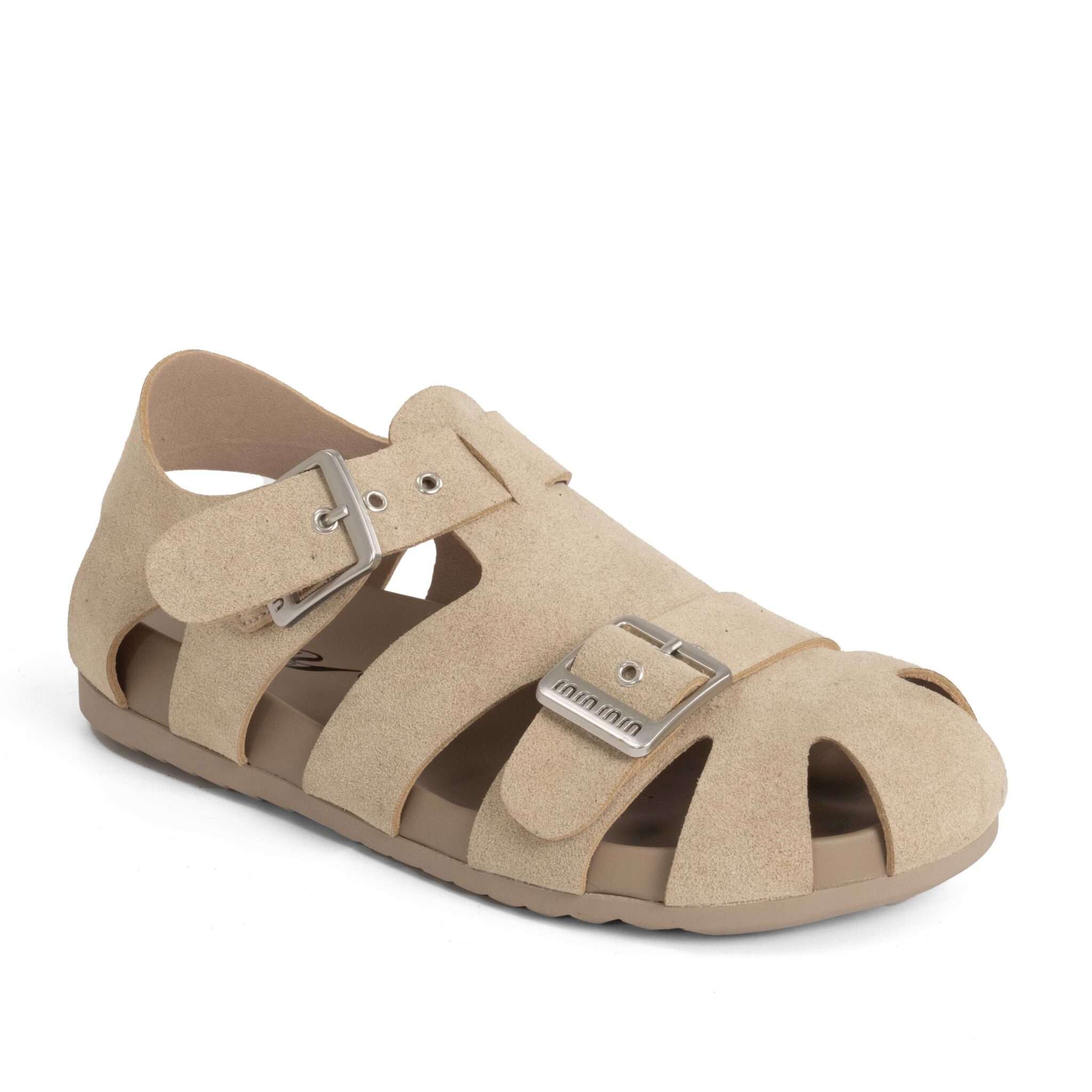 NEW Release Women sandals with Grey cow suede