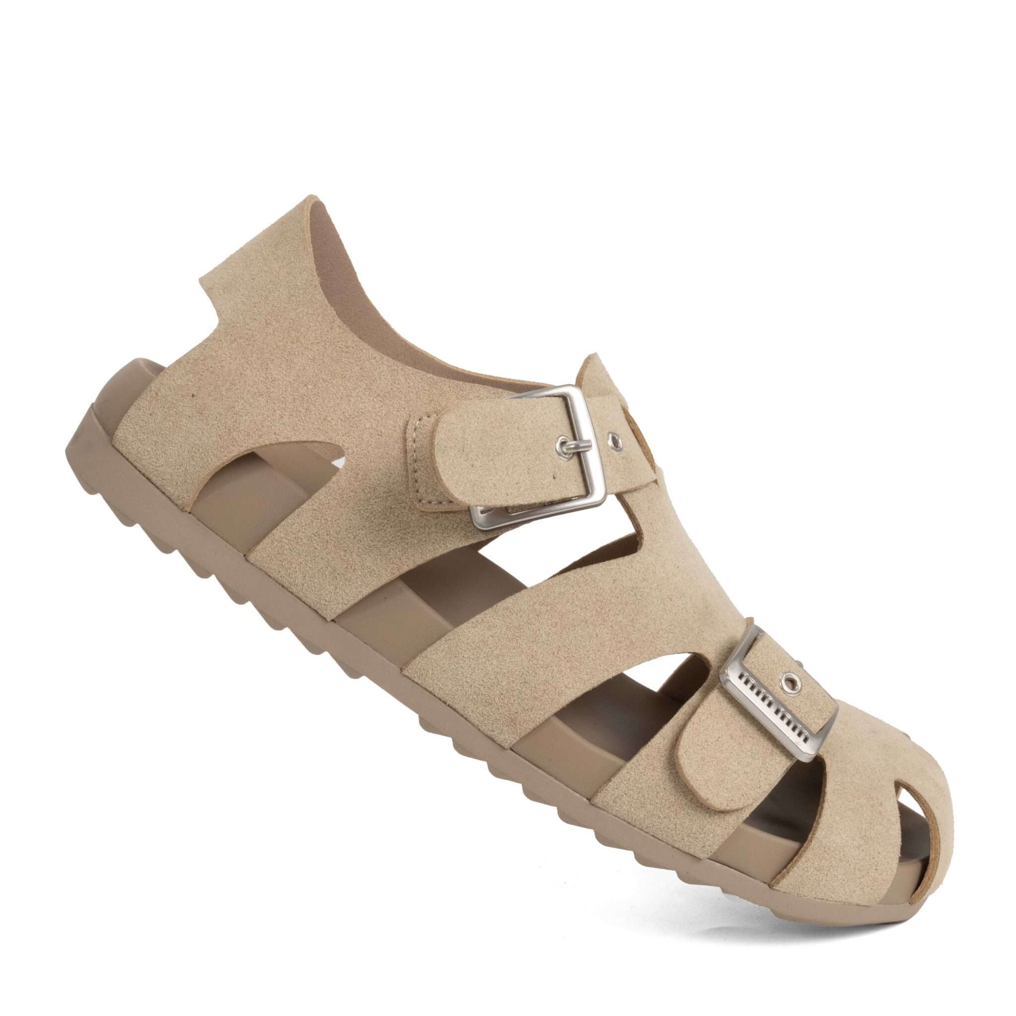 NEW Release Women sandals with Grey cow suede