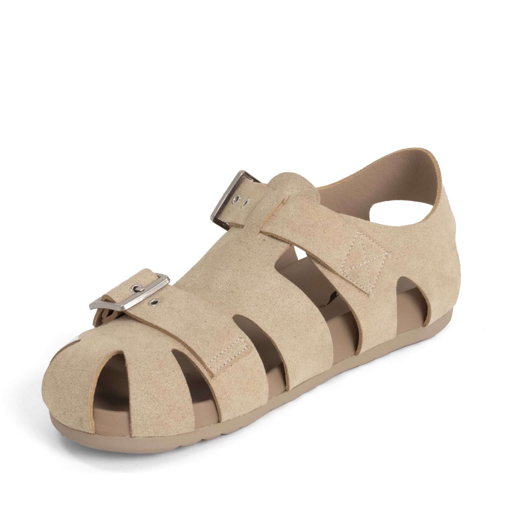 NEW Release Women sandals with Grey cow suede