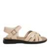 NEW Women sandals with Apricot microfiber leather