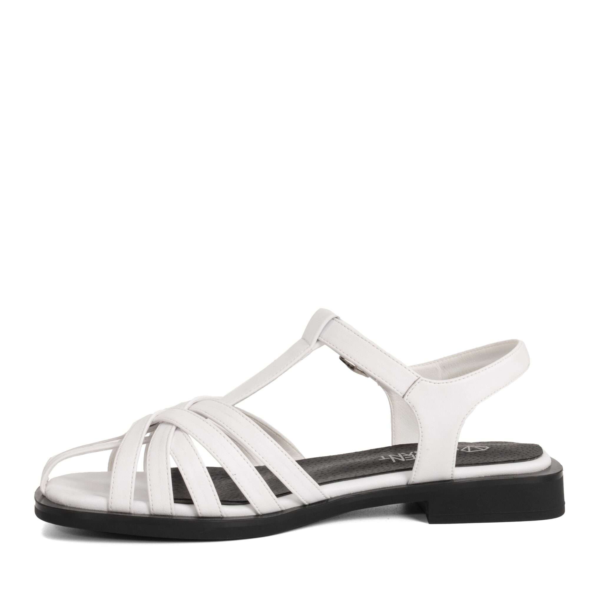 NEW Women sandals with White microfiber leather