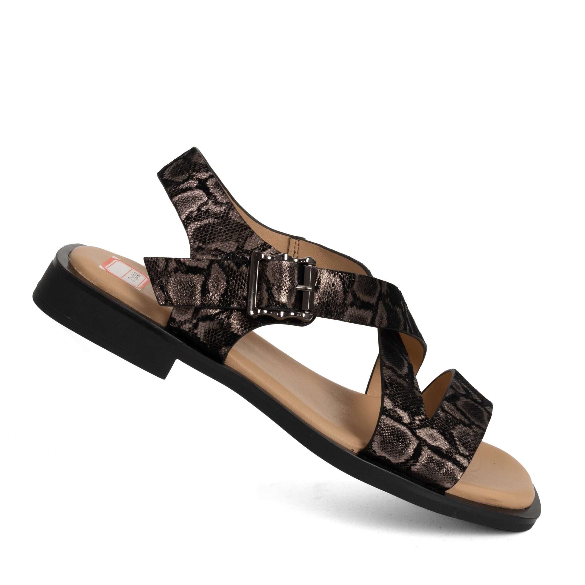 NEW Women sandals with Rock patent microfiber leather