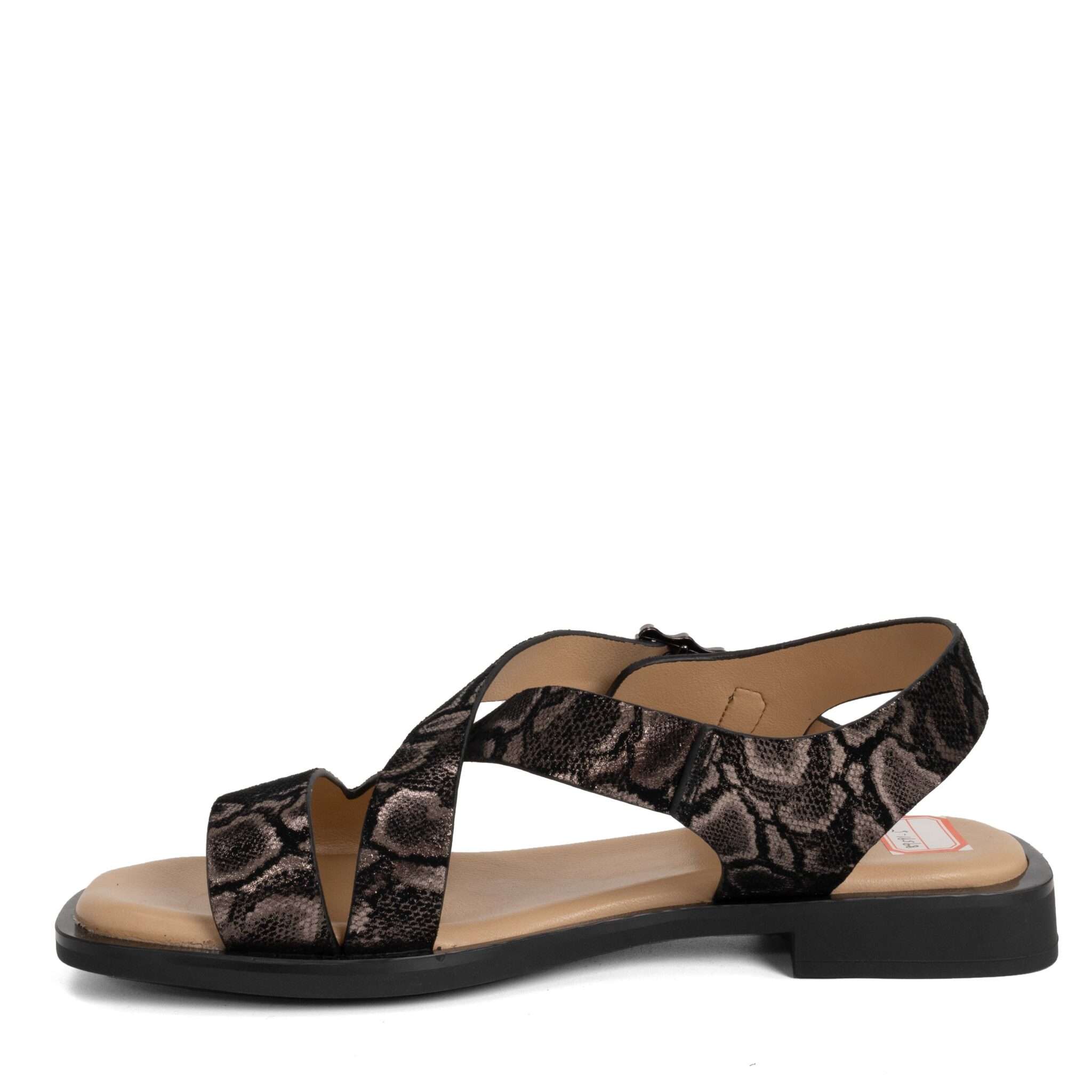 NEW Women sandals with Rock patent microfiber leather