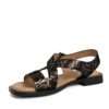 NEW Women sandals with Rock patent microfiber leather