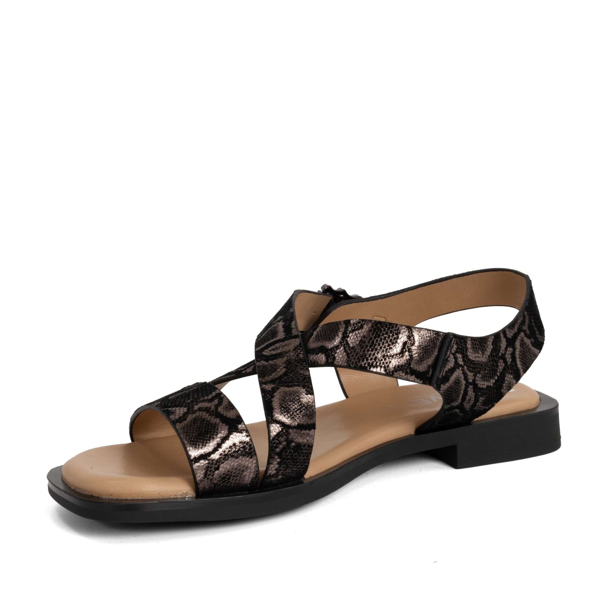 NEW Women sandals with Rock patent microfiber leather