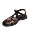 NEW Release Women sandals with Brown Kidskin and PU