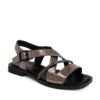 women sandals with gun patent leather