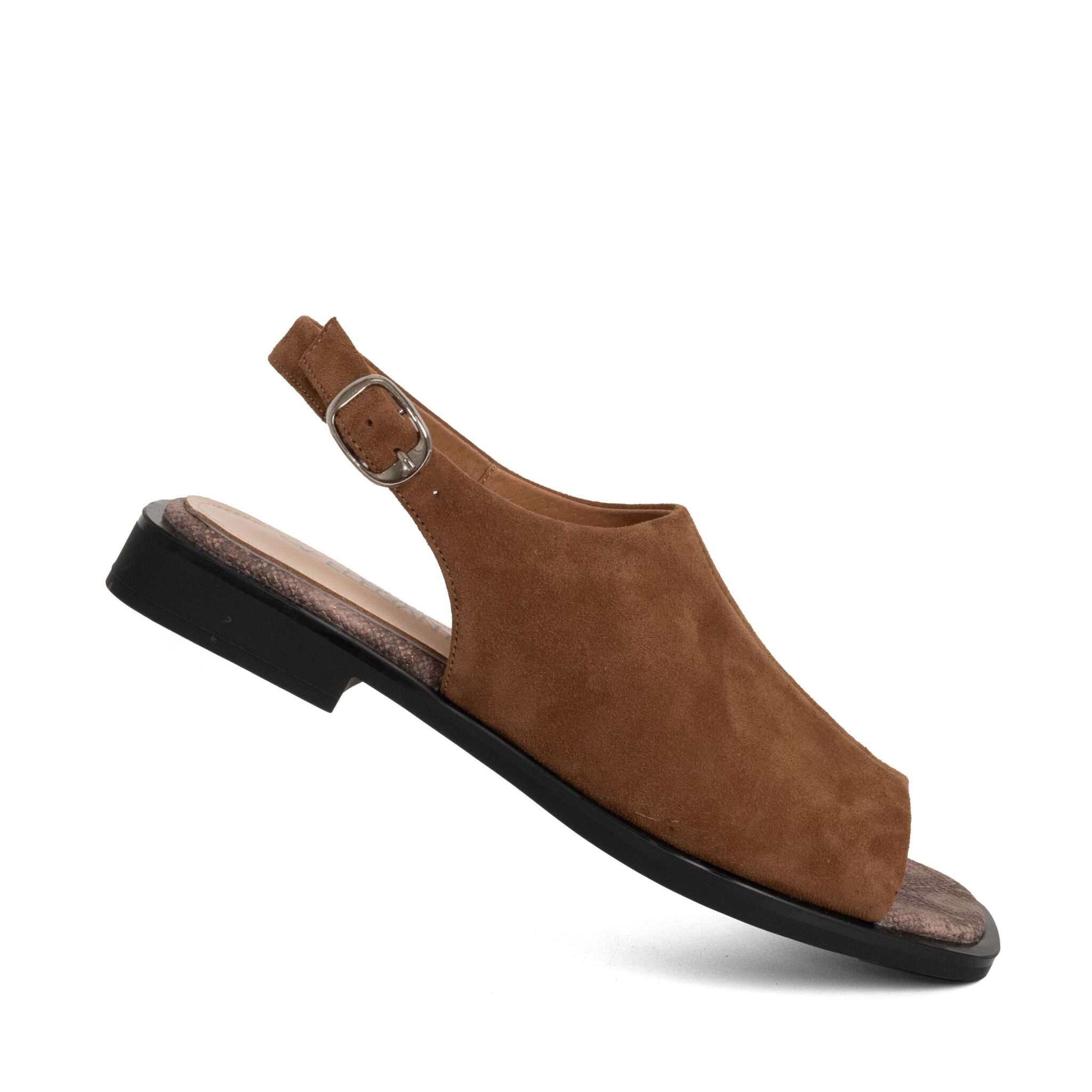 NEW Women sandals with brown kidskin