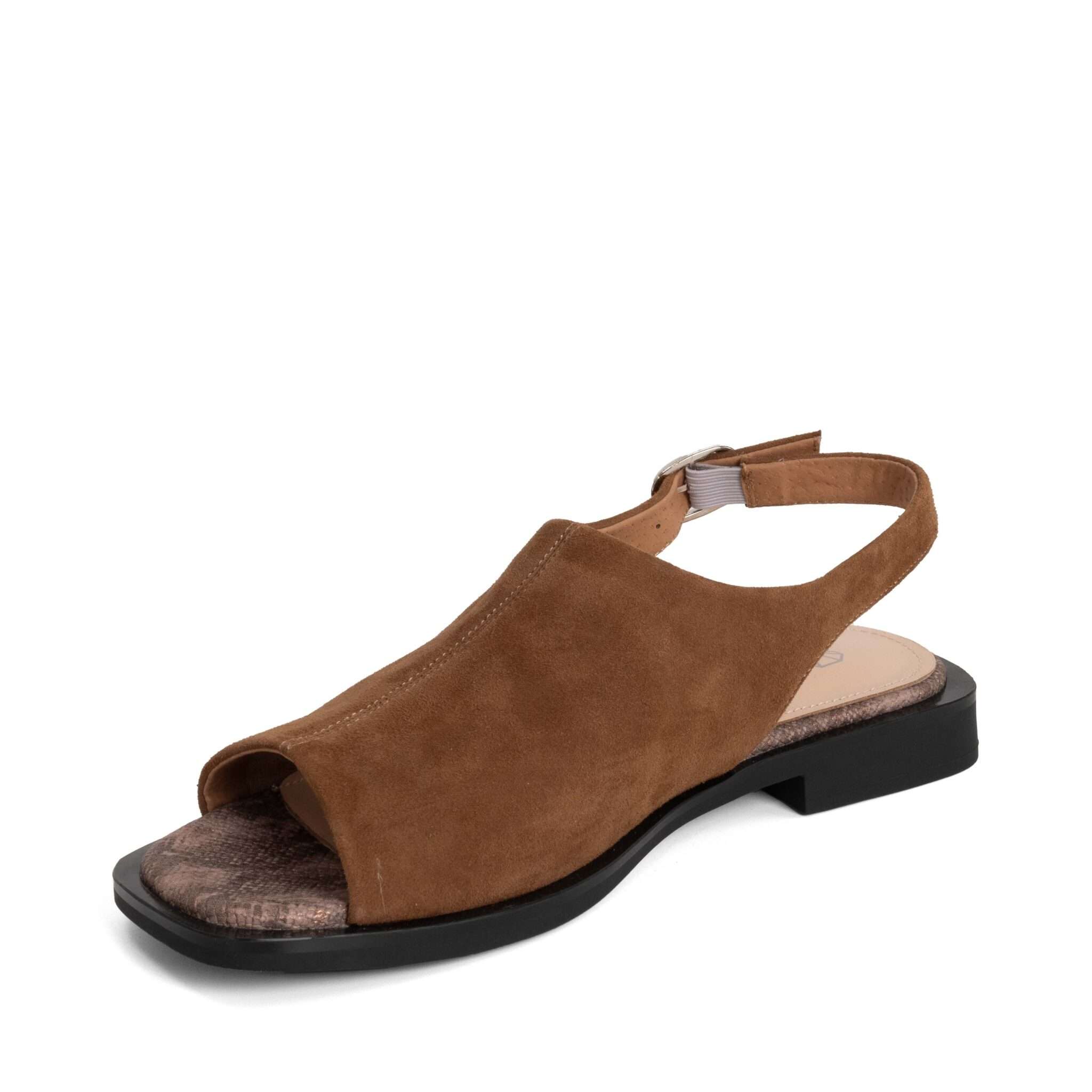 NEW Women sandals with brown kidskin