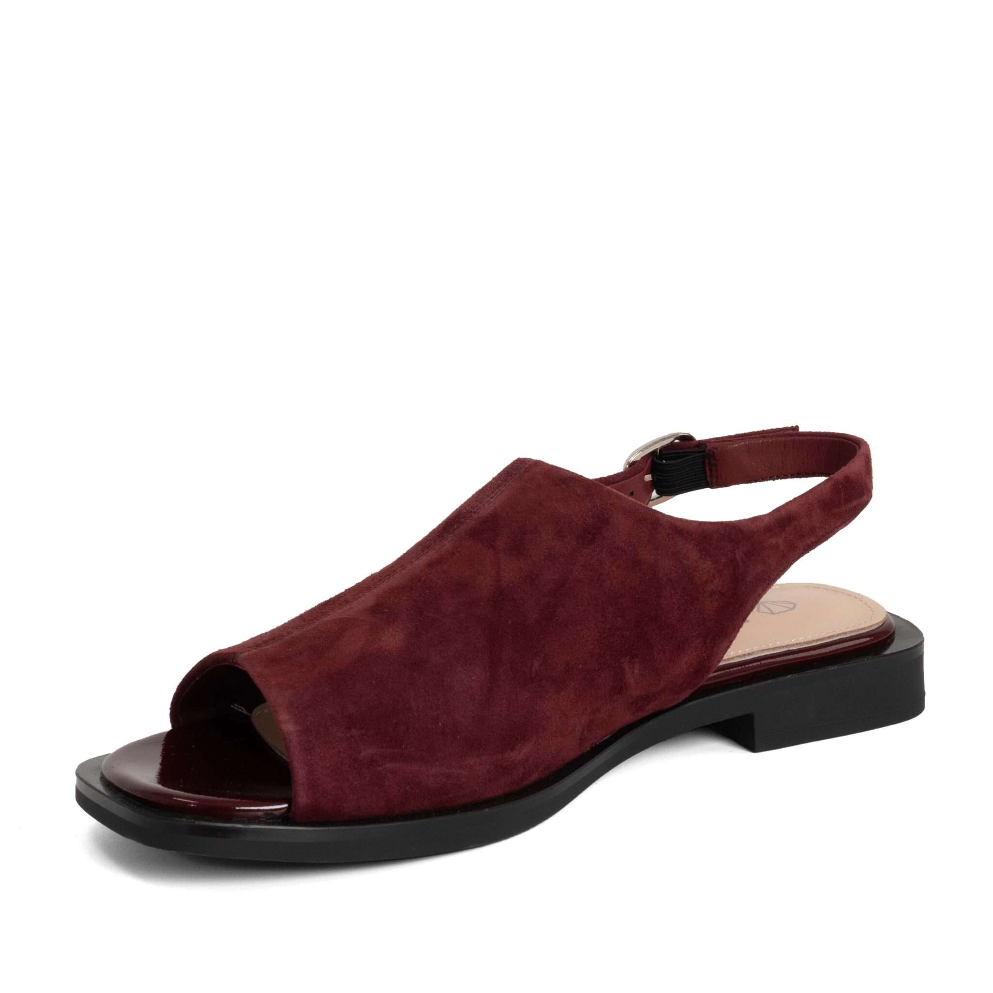 NEW Women sandals with burgundy kidskin