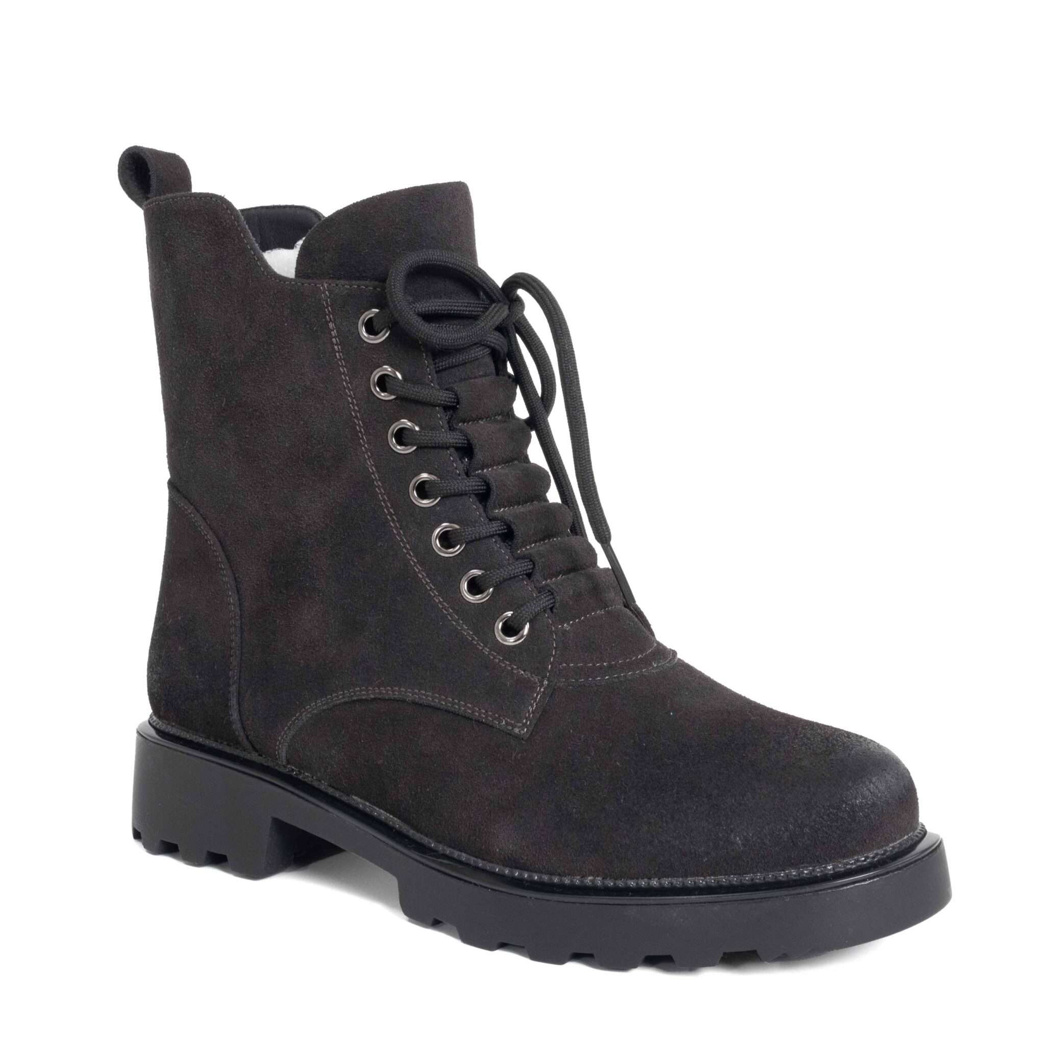 New release women work boots with cow suede