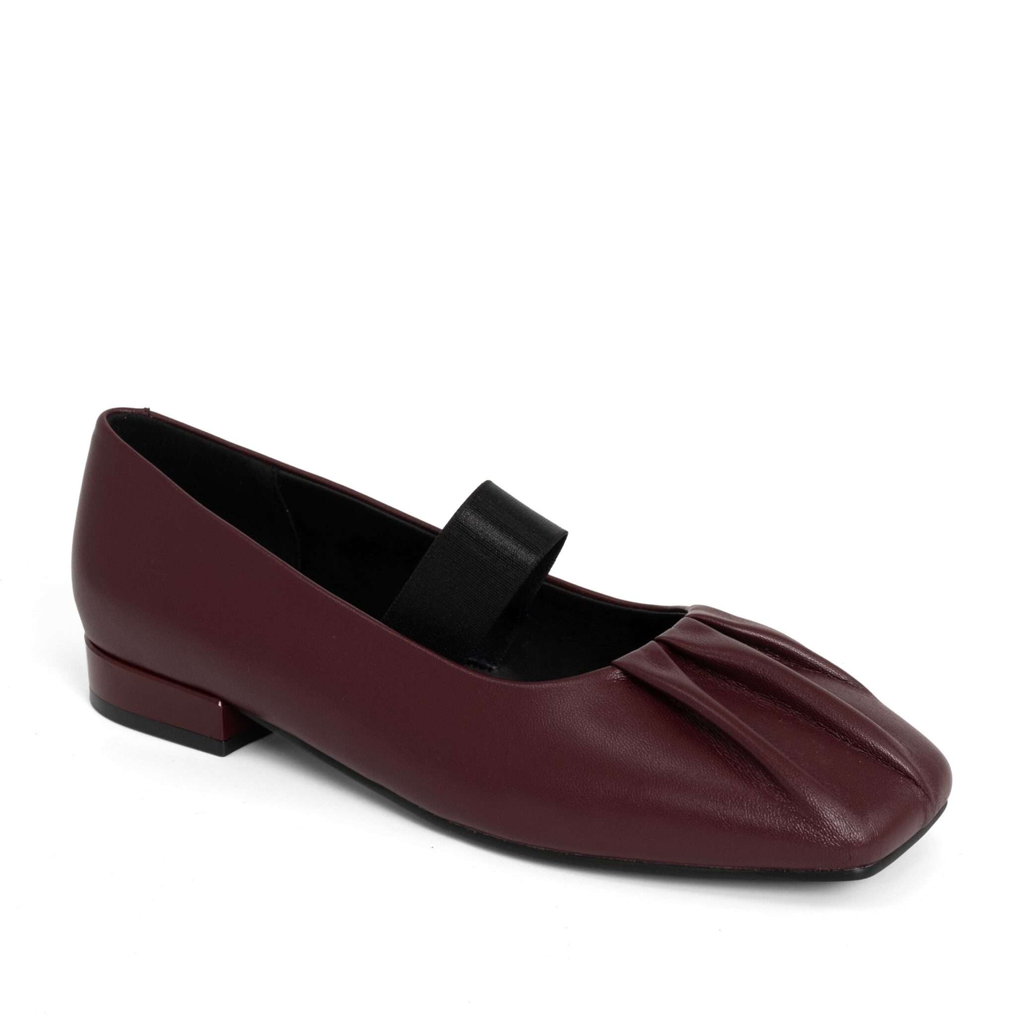 NEW Women pumps with burgundy PU leather