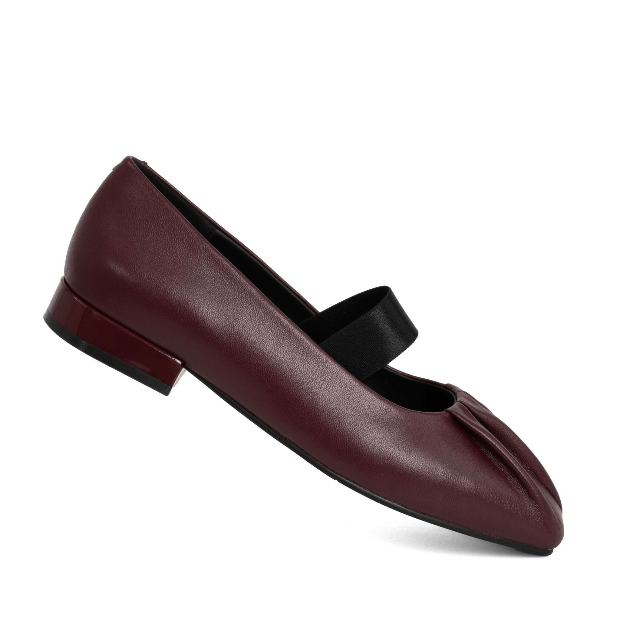NEW Women pumps with burgundy PU leather