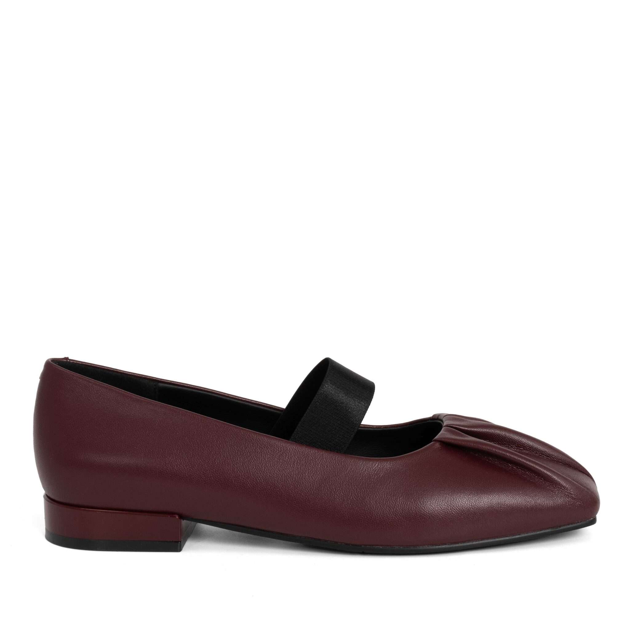 NEW Women pumps with burgundy PU leather