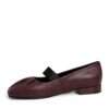 NEW Women pumps with burgundy PU leather