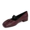 NEW Women pumps with burgundy PU leather