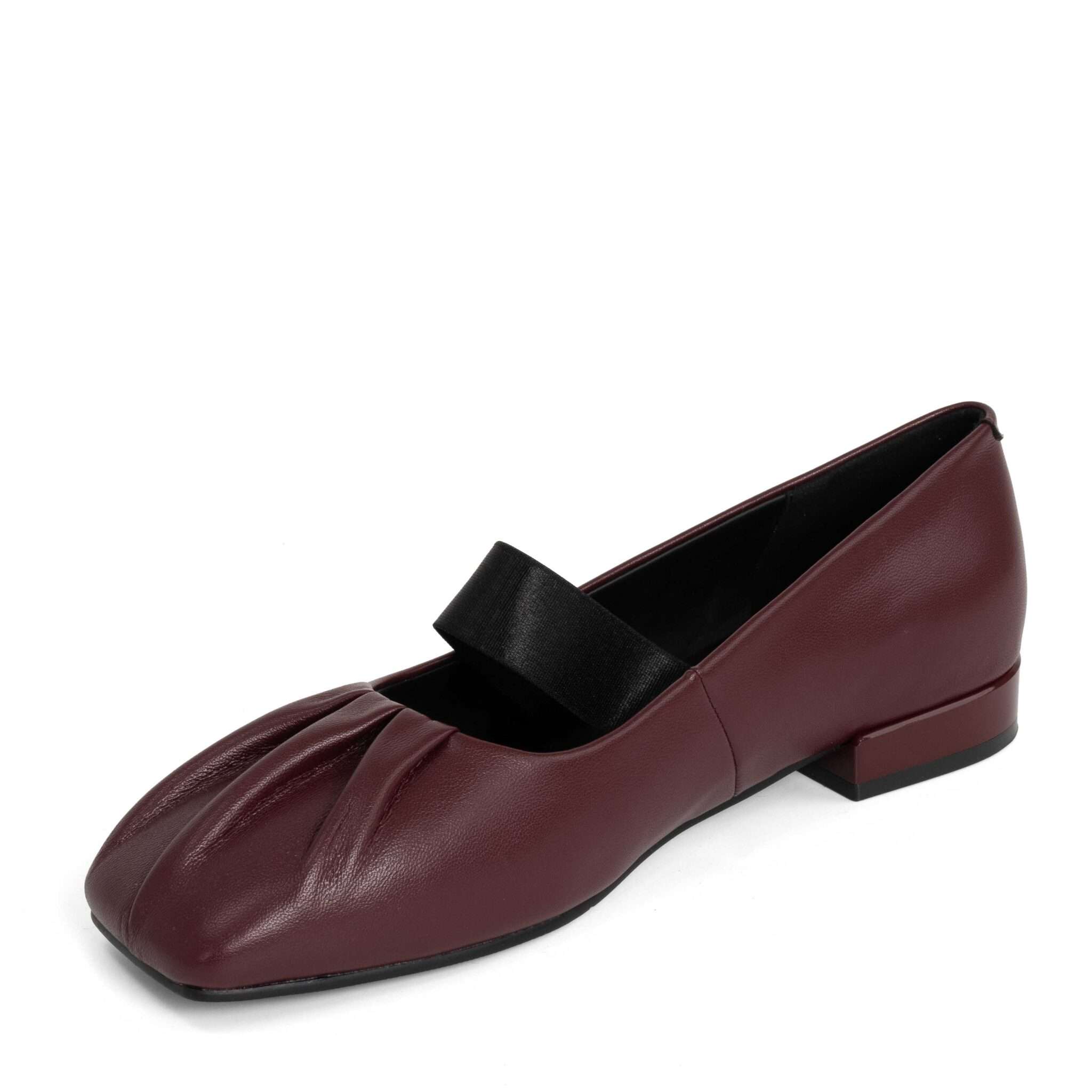 NEW Women pumps with burgundy PU leather