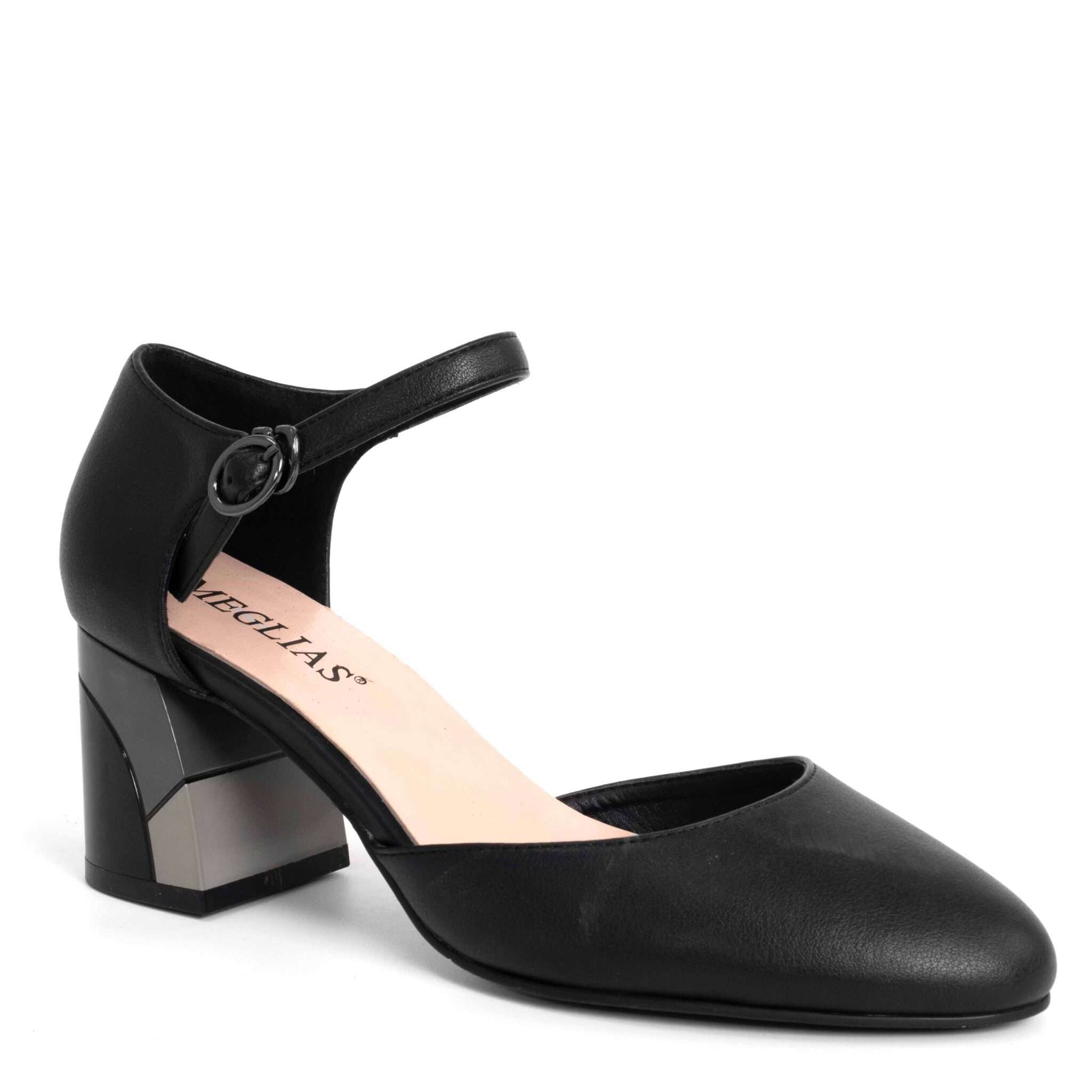 NEW Women pumps with Black microfiber leather
