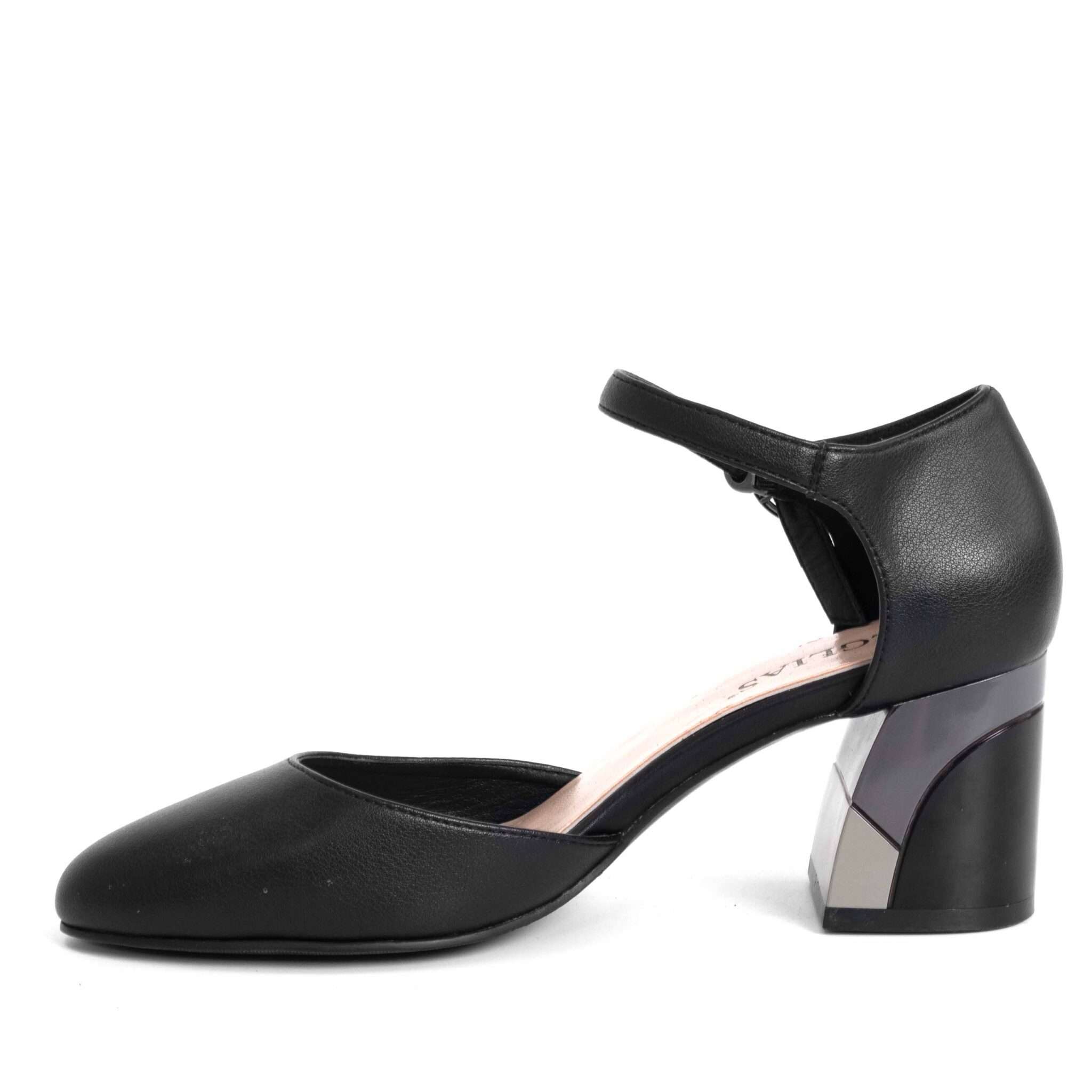 NEW Women pumps with Black microfiber leather
