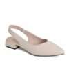 NEW Women pumps with Beige microfiber leather