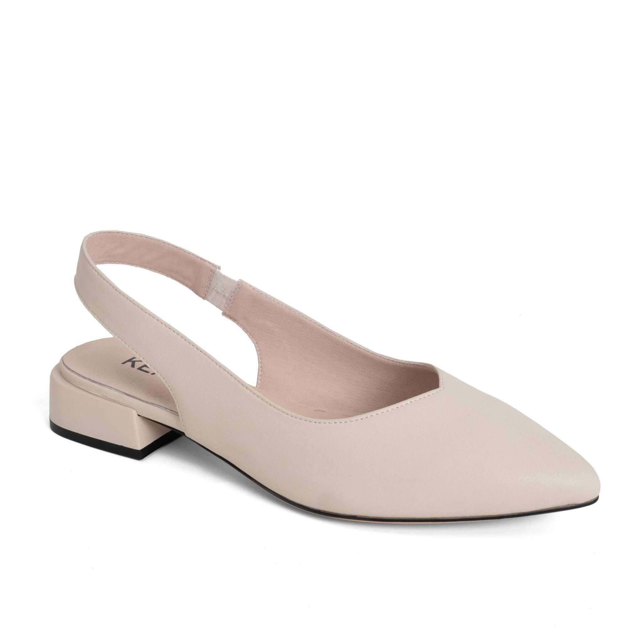 NEW Women pumps with Beige microfiber leather