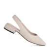 NEW Women sandals with Beige microfiber leather