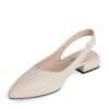 NEW Women sandals with Beige microfiber leather
