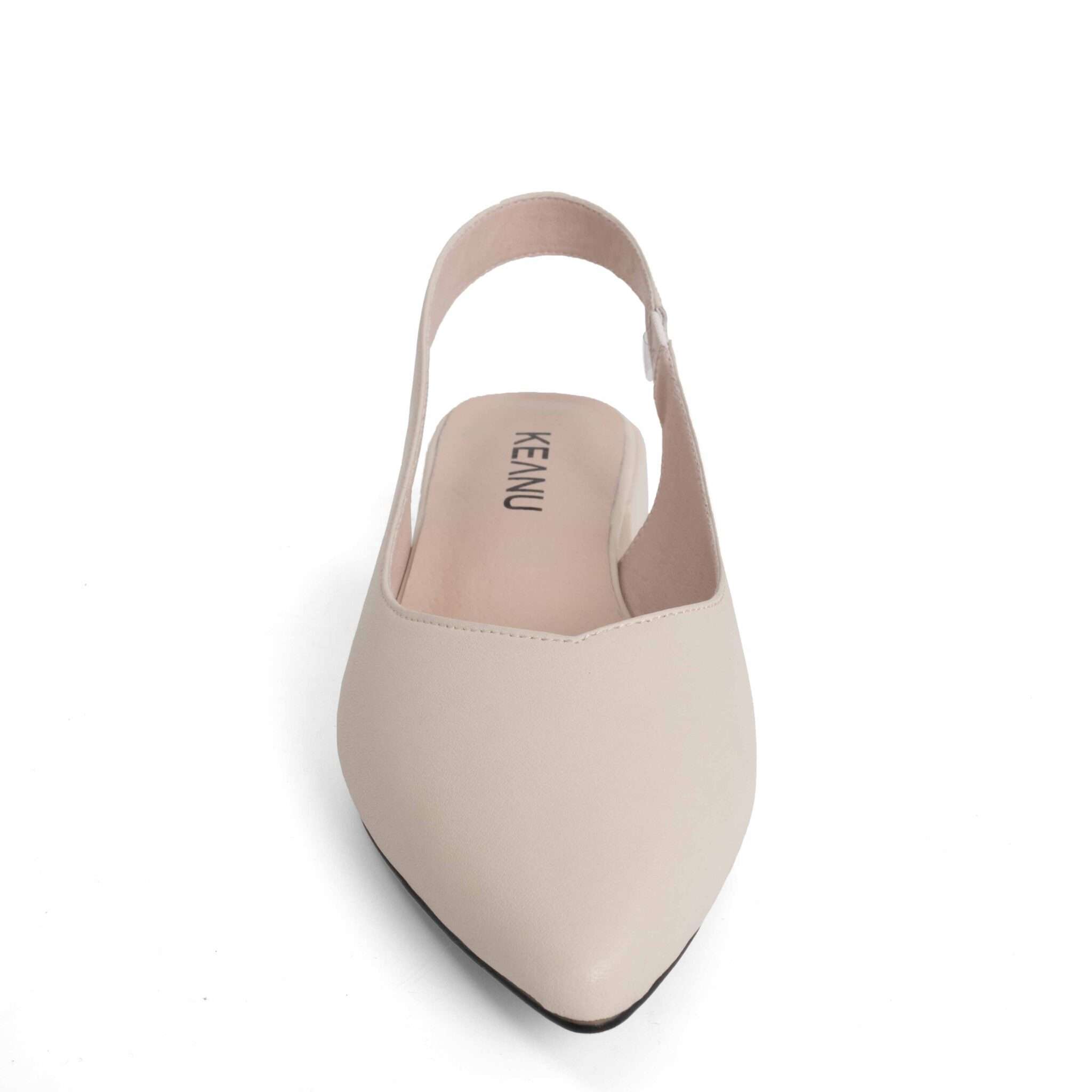 NEW Women sandals with Beige microfiber leather