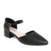 NEW Women pumps with Black microfiber leather