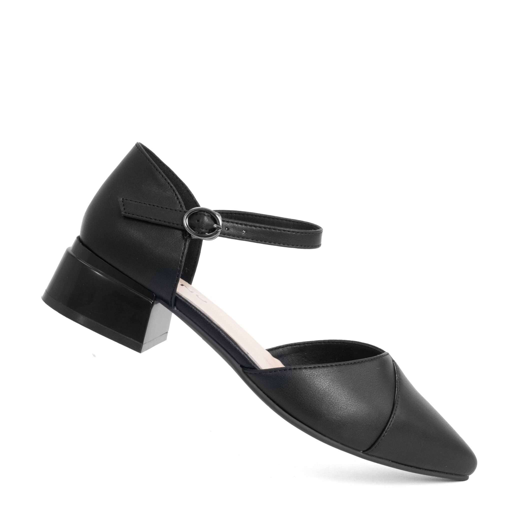 NEW Women pumps with Black microfiber leather