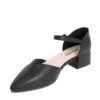 NEW Women pumps with Black microfiber leather