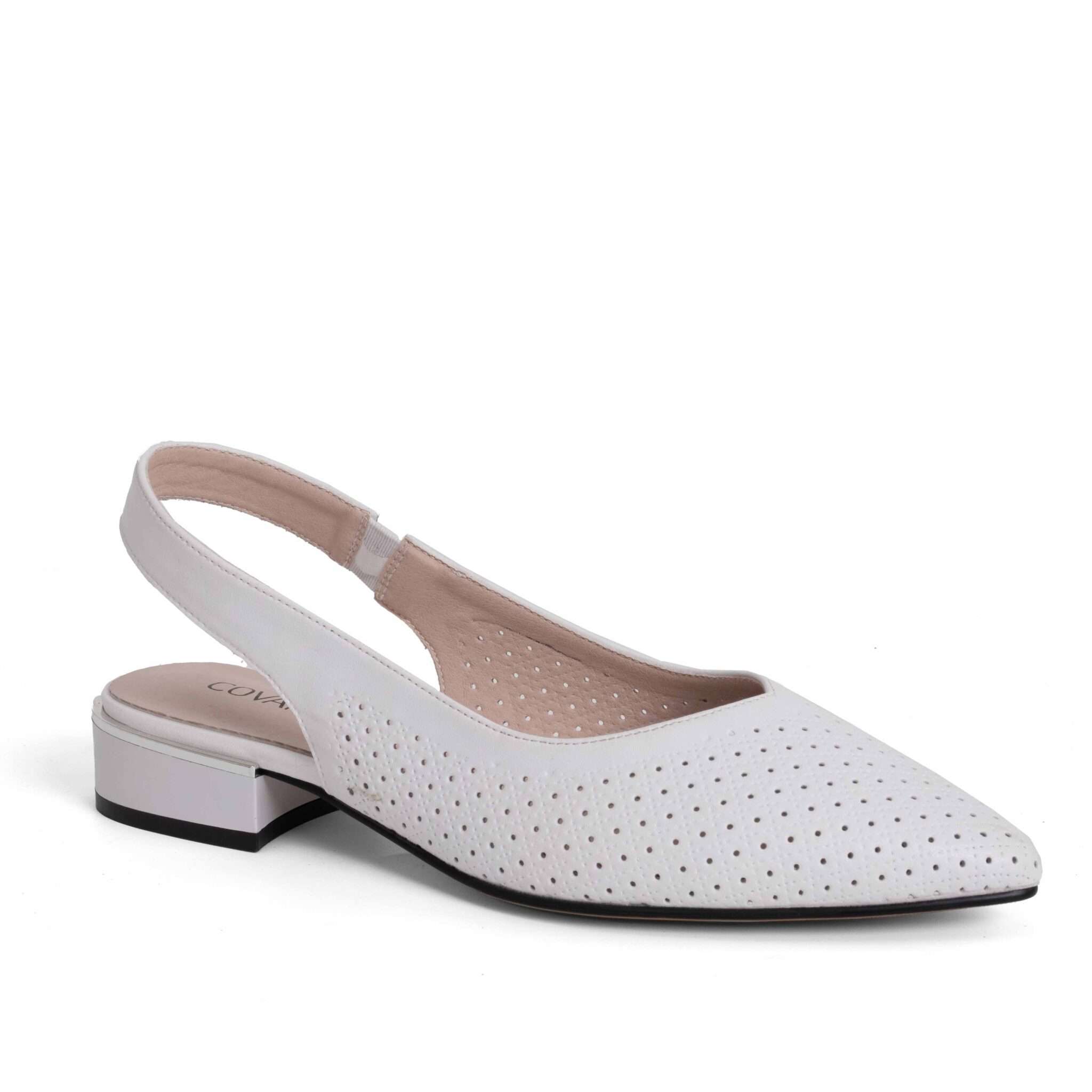 NEW Women pumps with White microfiber leather