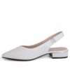 NEW Women pumps with White microfiber leather
