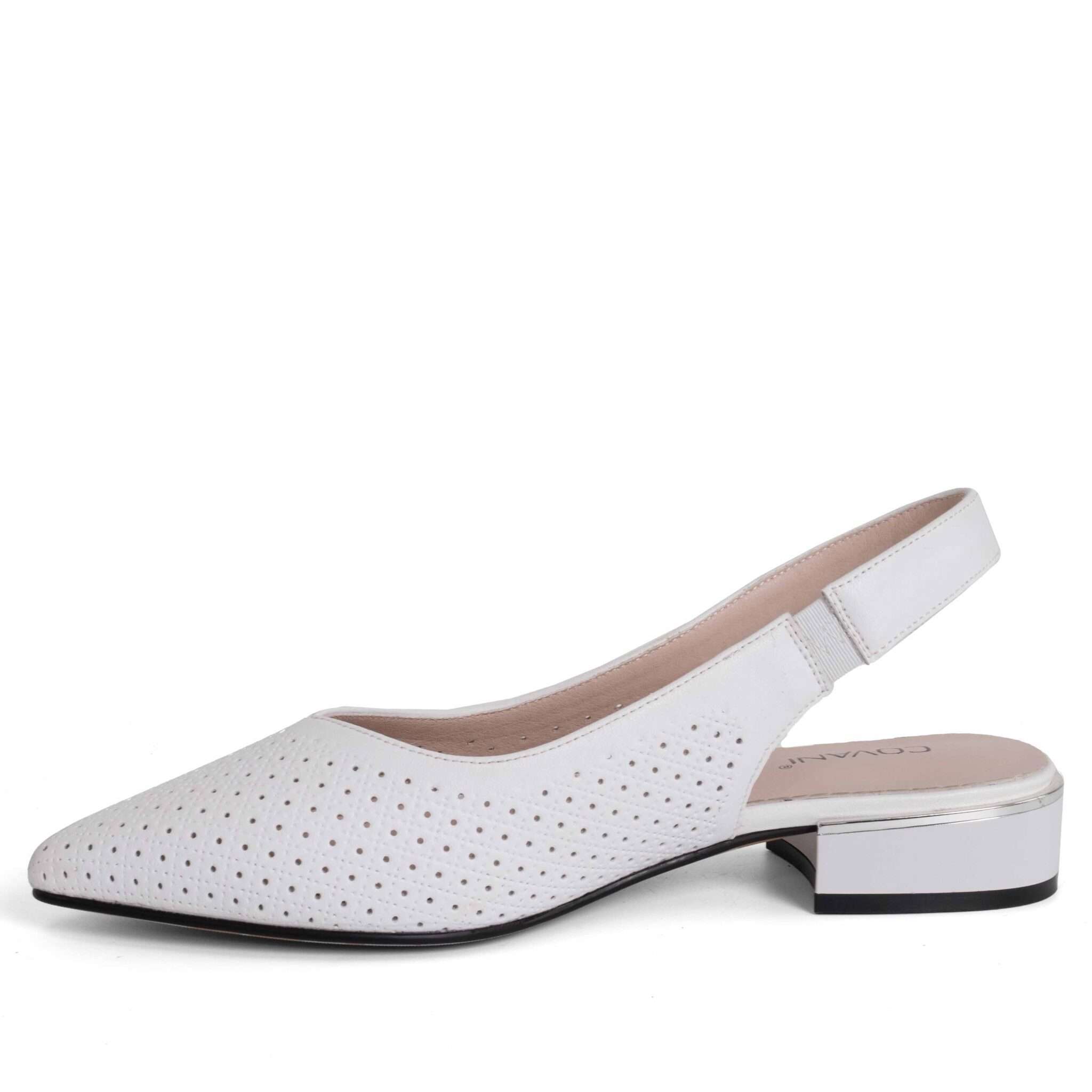 NEW Women pumps with White microfiber leather