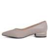 NEW Women pumps with Apricot microfiber leather