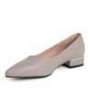 NEW Women pumps with Apricot microfiber leather