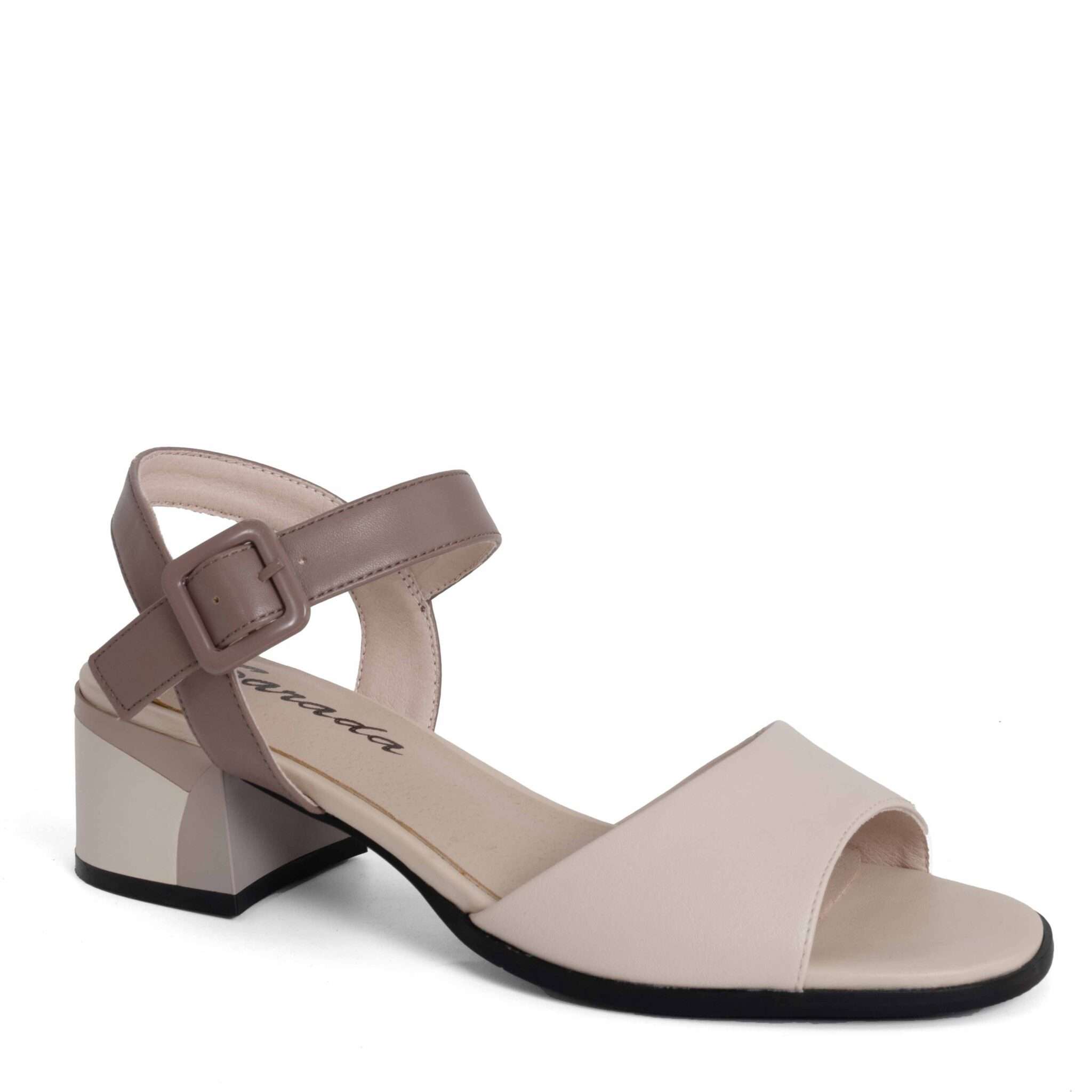 NEW Women pumps with Beige microfiber leather