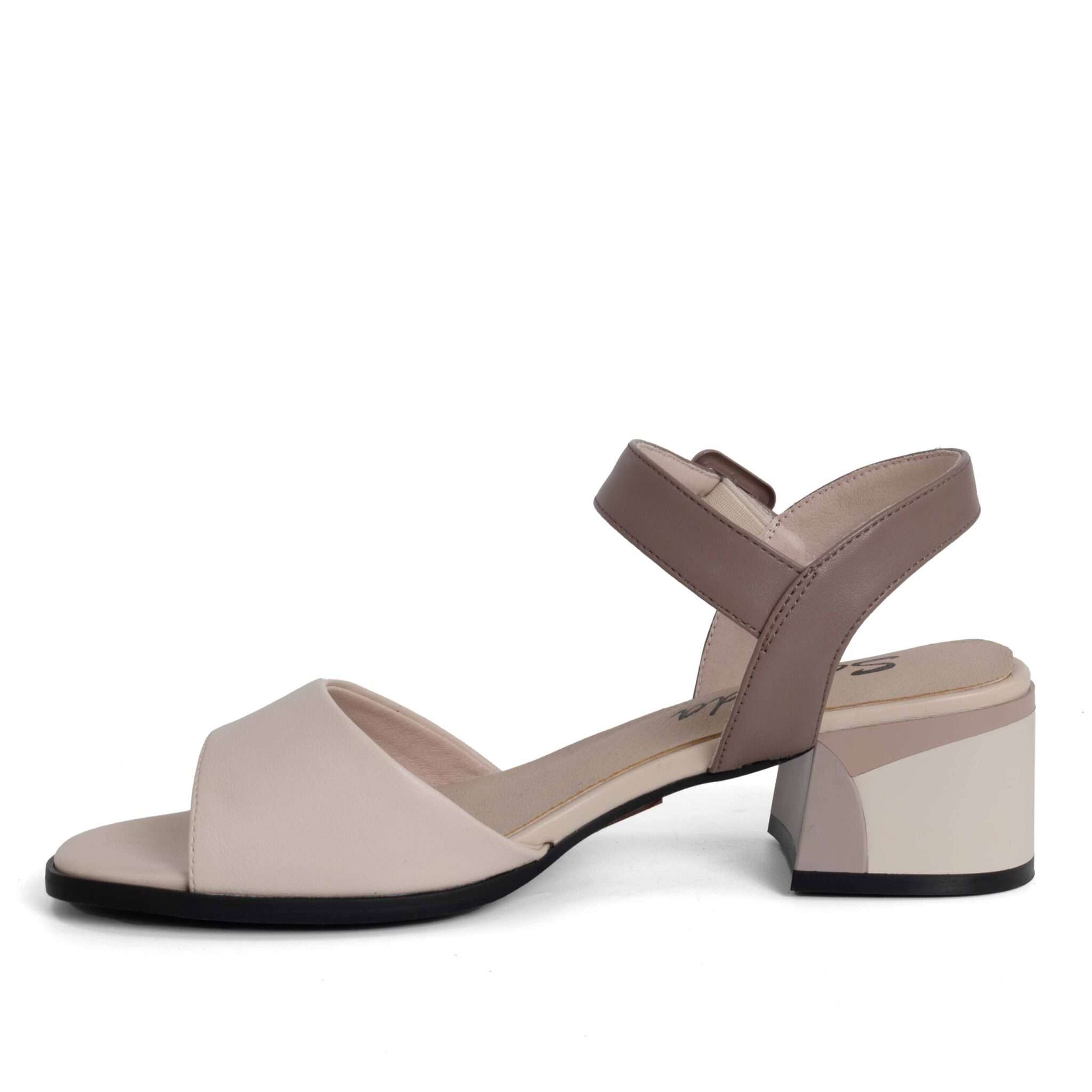 NEW Women pumps with Beige microfiber leather