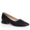 NEW Women pumps with Black microfiber leather
