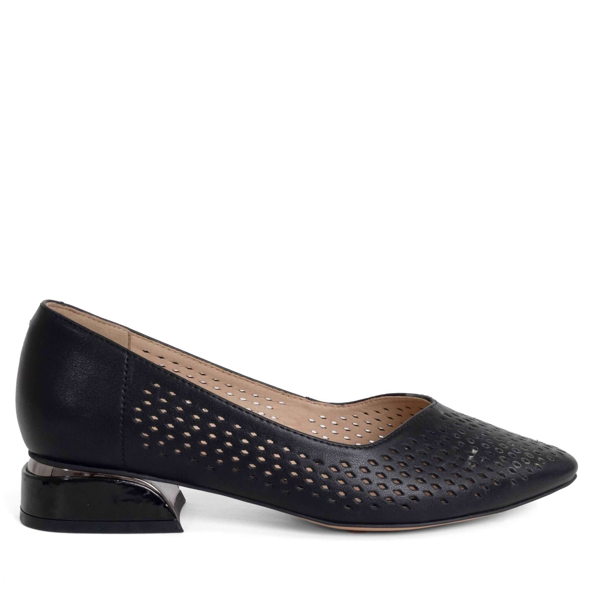NEW Women pumps with Black microfiber leather