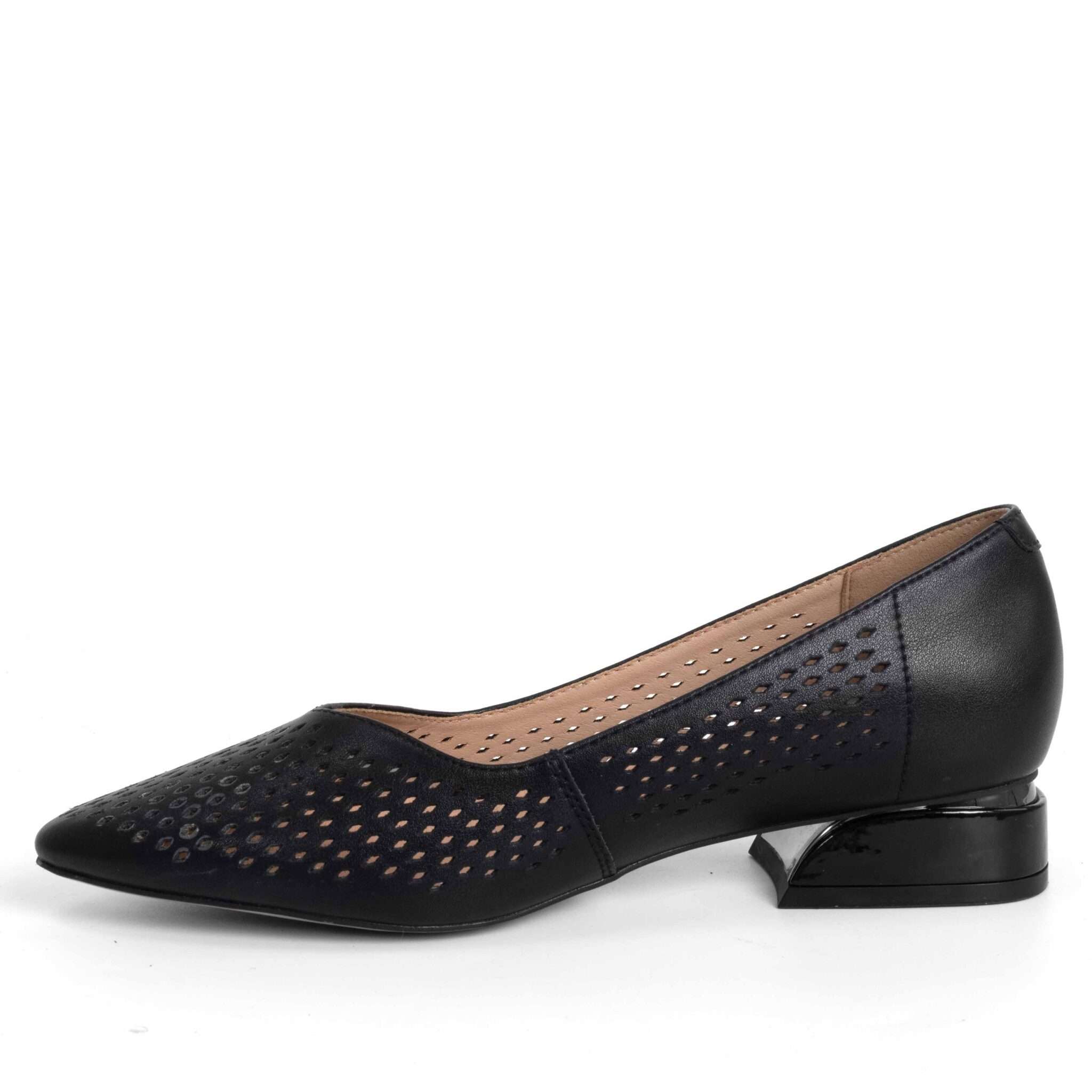 NEW Women pumps with Black microfiber leather