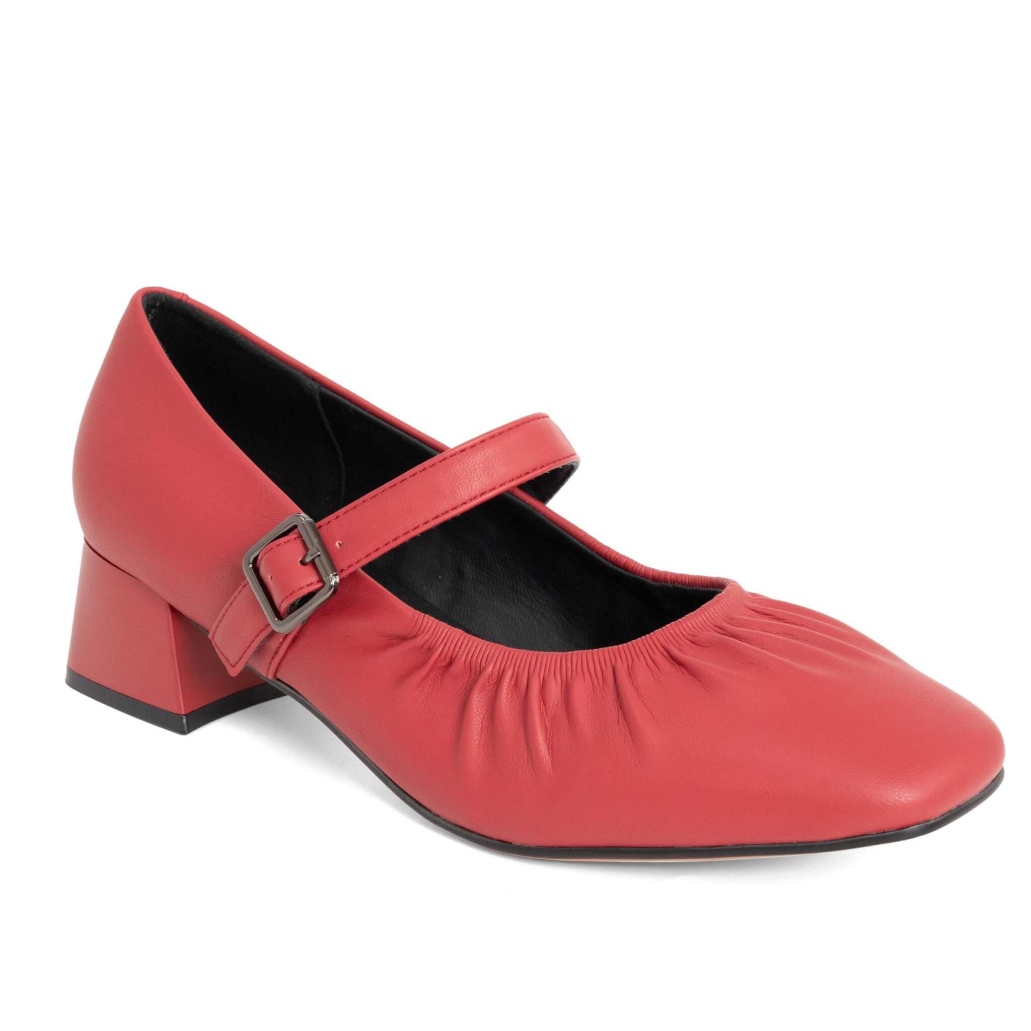 NEW Women pumps with Sheepskin laminated on microfiber base