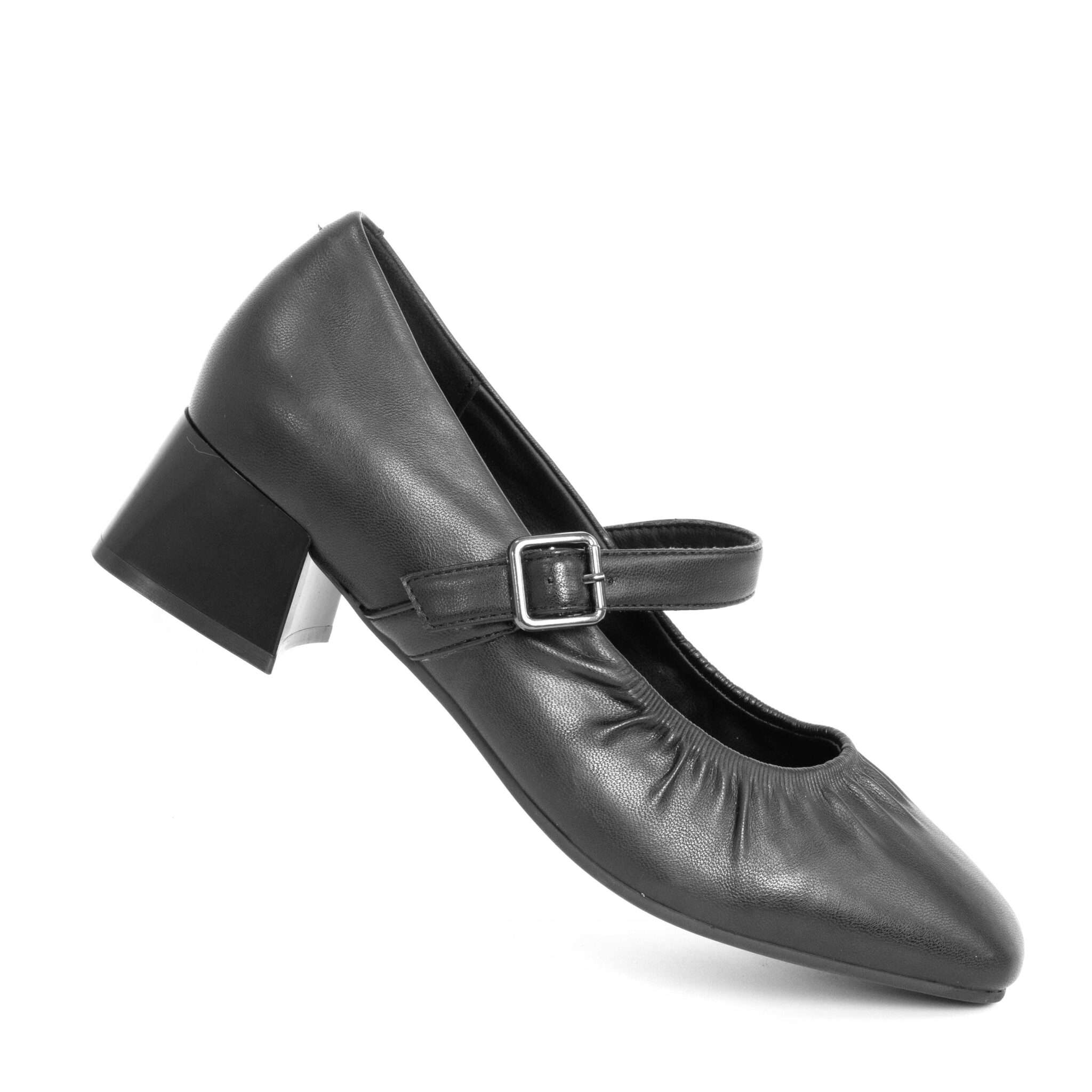NEW Women pumps with Sheepskin laminated on microfiber base