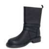 NEW Women work boots with Black Microfiber leather