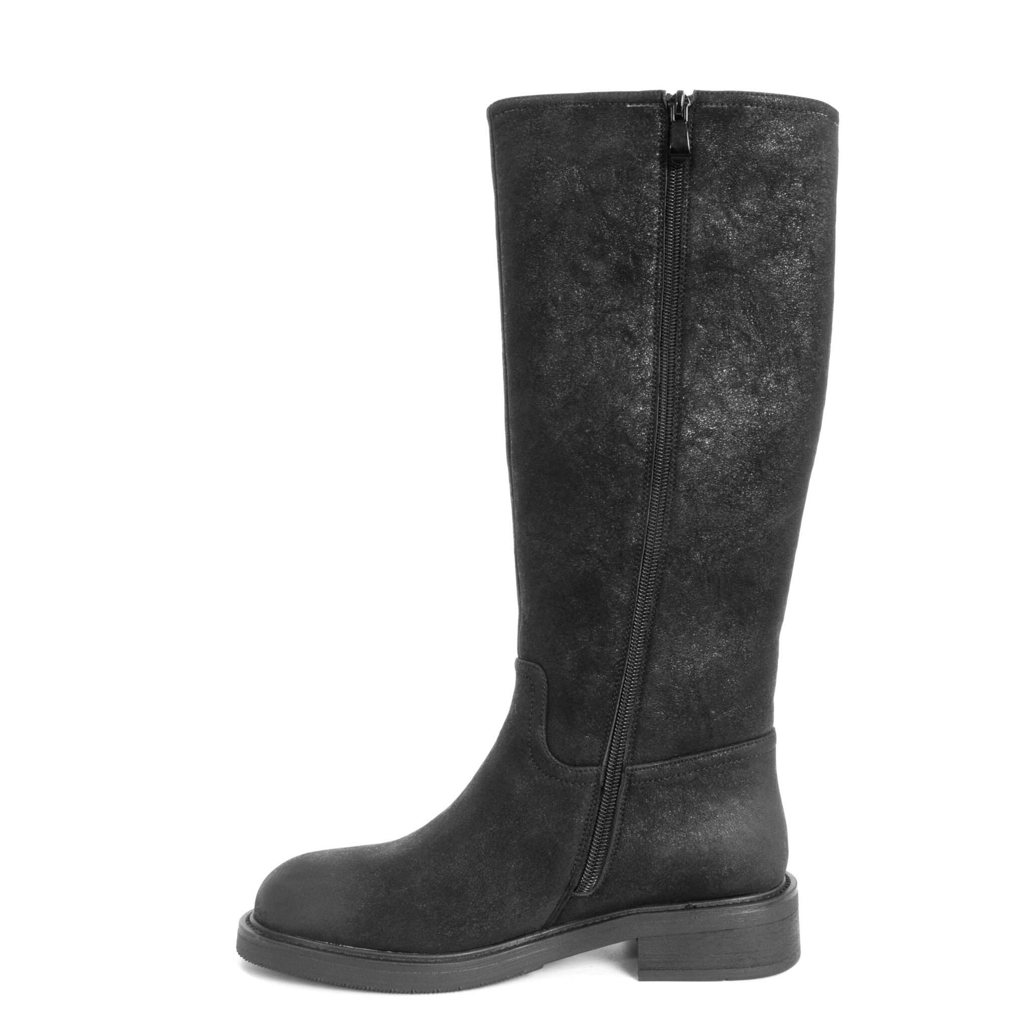 Classic knee high boots for women with PU leather