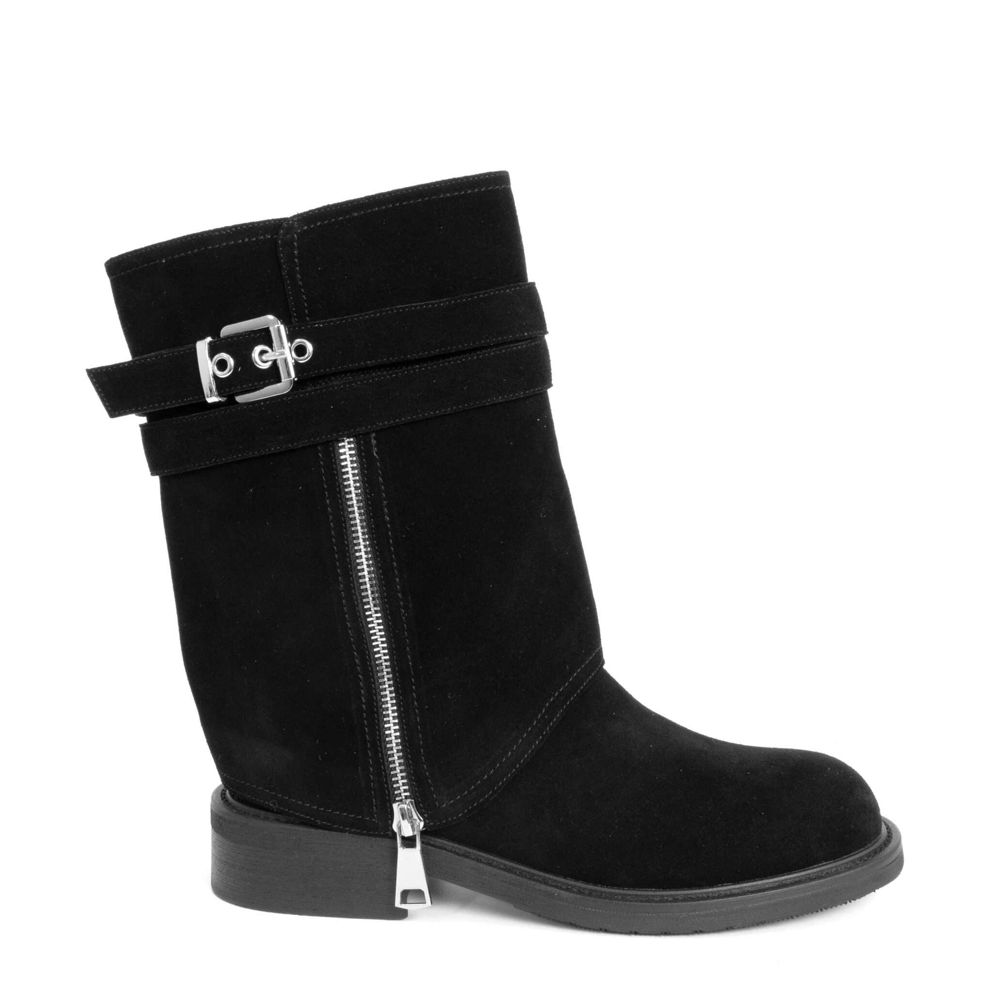 NEW Women work boots with Black Cow suede