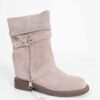 NEW Women work boots with Grey Cow suede